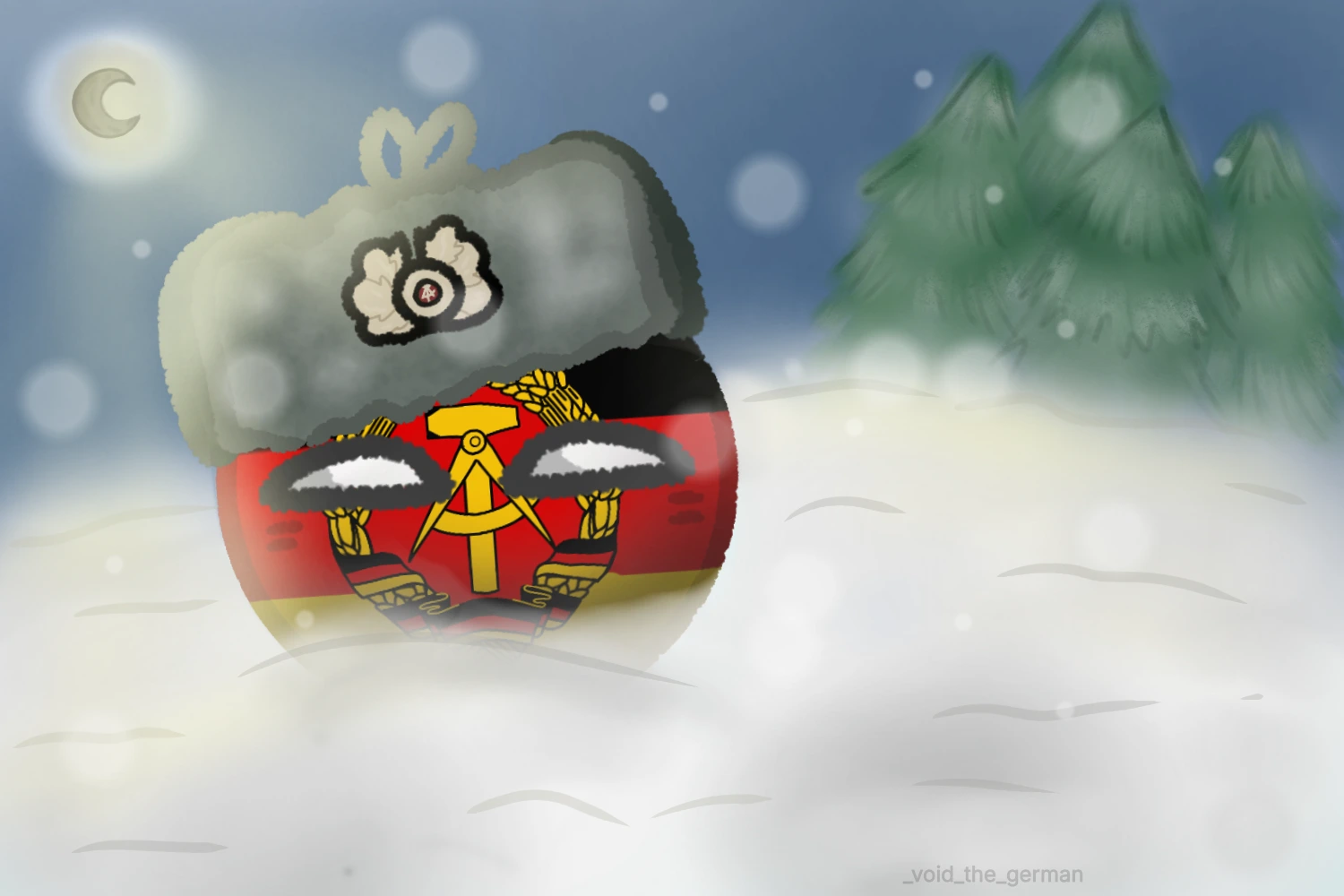 Winter Stag East Germany