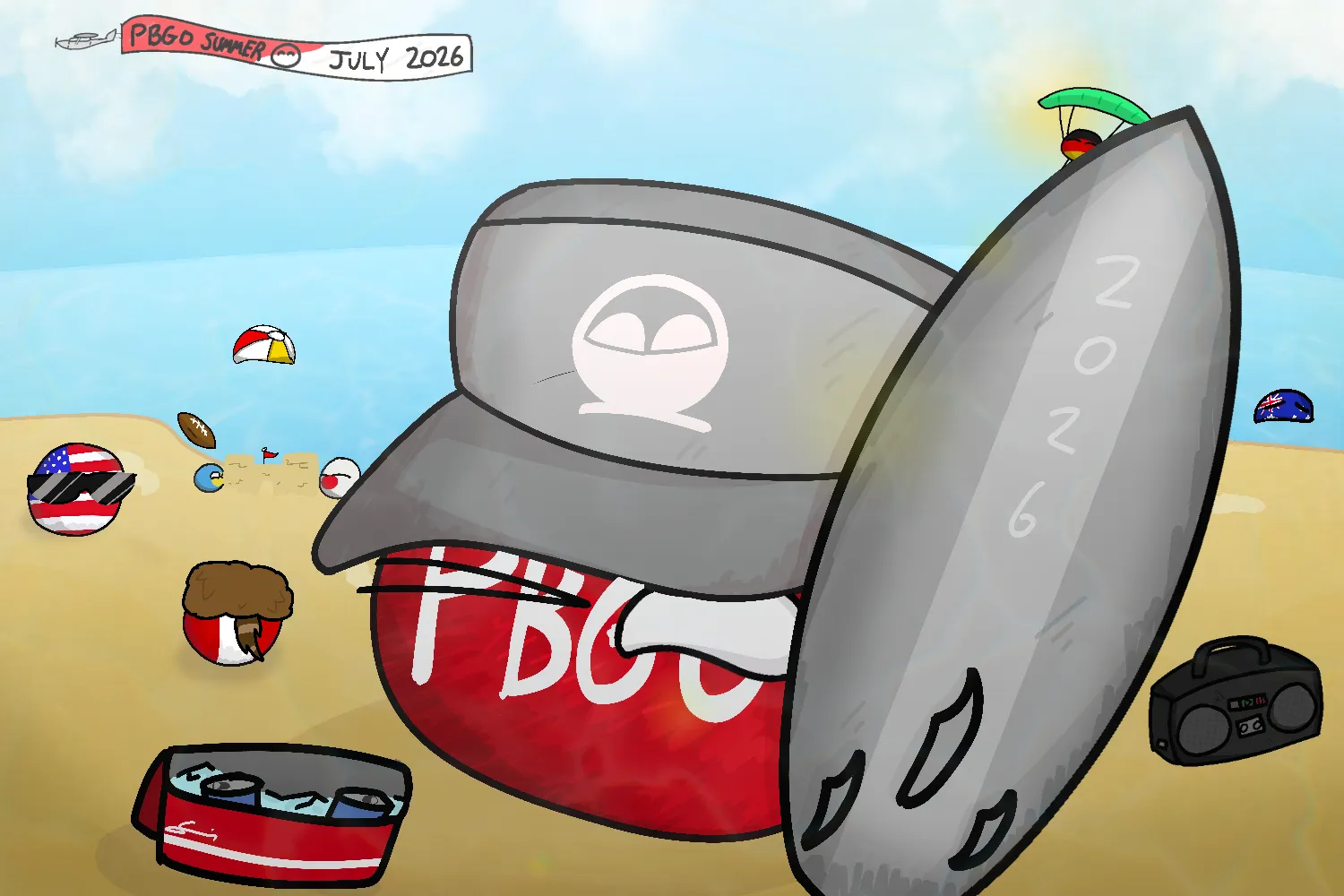Summer Splash Polandball Go
