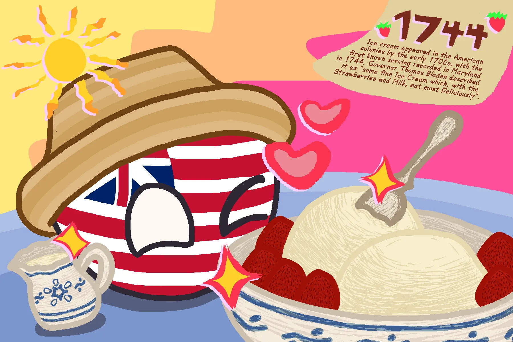Colonial Cream Thirteen Colonies