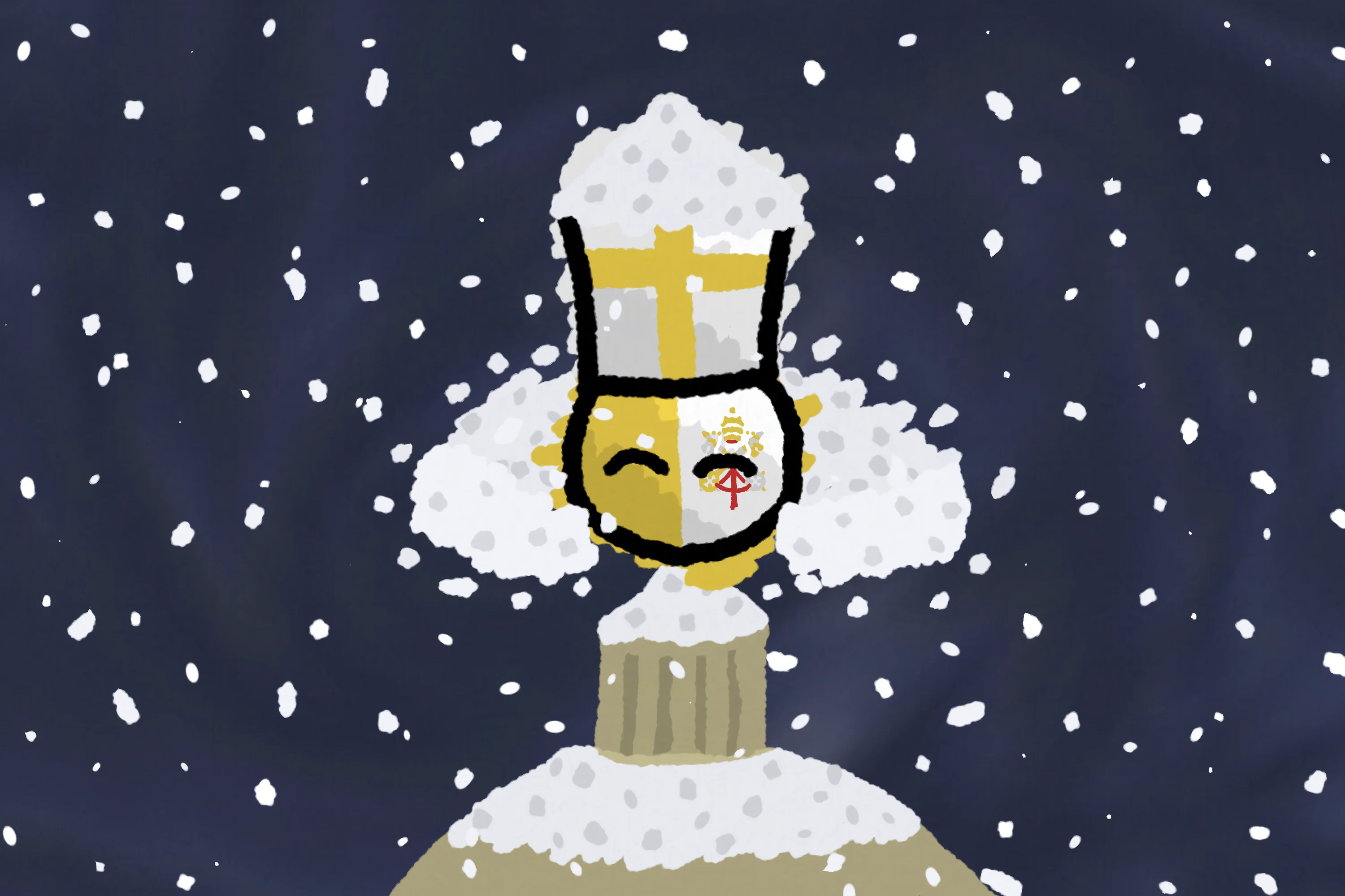 Snow Angel Vatican City